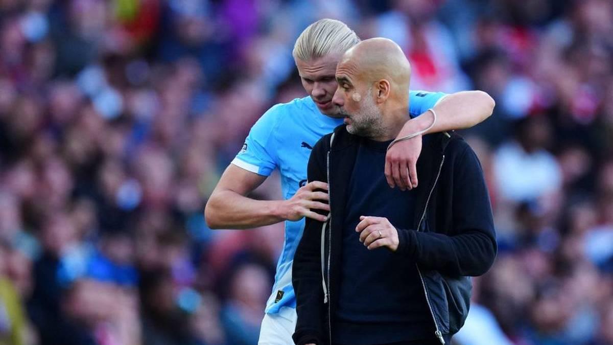 جوارديولا يفجر مفاجأة بشأن سبب استبدال هالاند في مباراة مانشستر سيتي وآرسنال