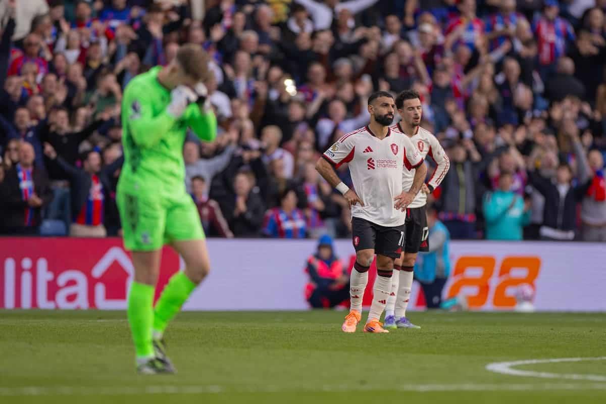 تقييم محمد صلاح بعد هزيمة ليفربول أمام كريستال بالاس