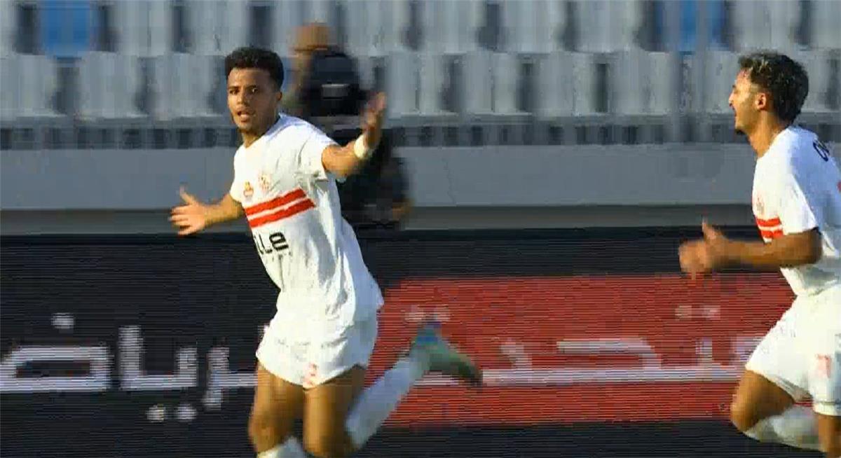 فيديو | أحمد ربيع يسجل هدف الزمالك الأول أمام غزل المحلة