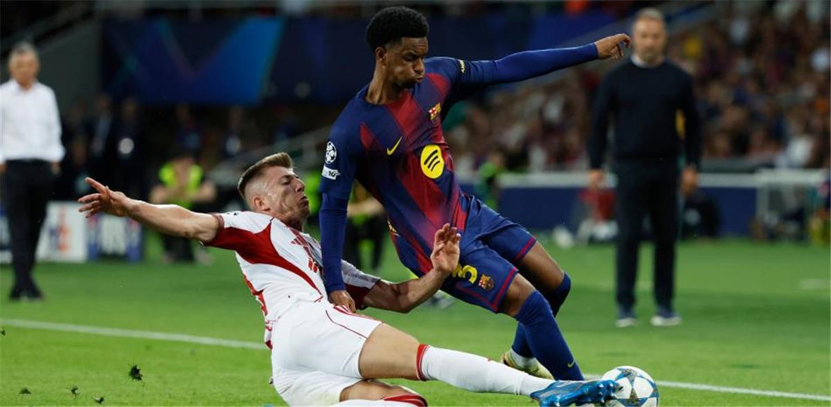 بالدي يشيد بلاعب برشلونة أمام أولمبياكوس ويؤكد: نتمنى سحق ريال مدريد مجددًا