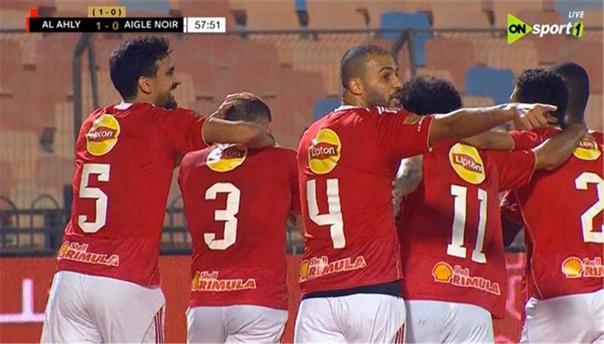 فيديو | عمر كمال يسجل هدف الأهلي الأول أمام إيجل نوار