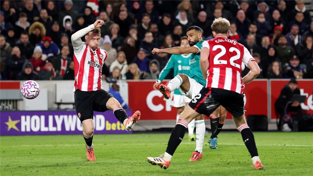 ترتيب هدافي الدوري الإنجليزي بعد هدف محمد صلاح أمام برينتفورد