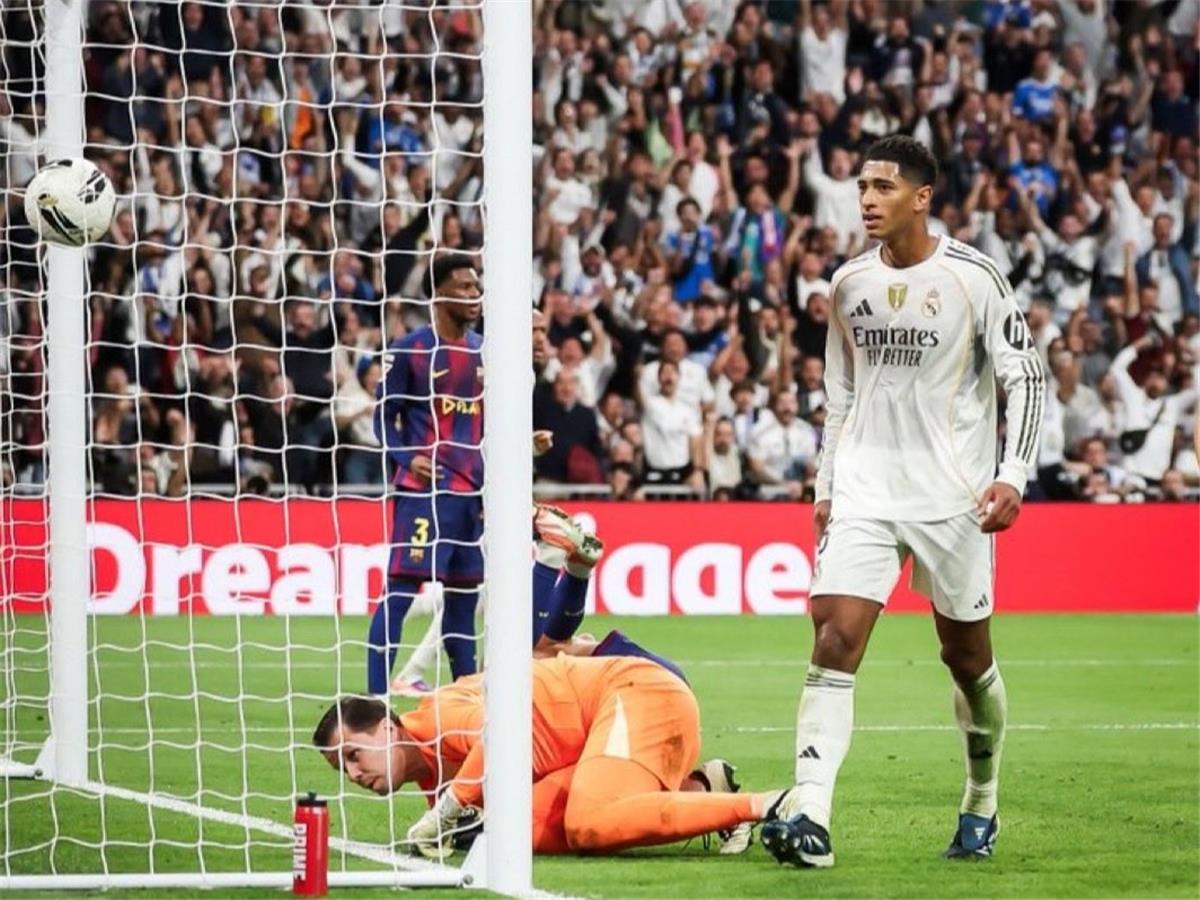 بيلينجهام يسجل هدف ريال مدريد الثاني أمام برشلونة