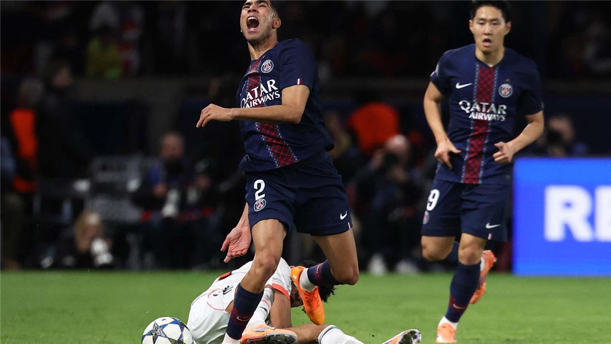 لاعب بايرن ميونخ ساخرًا من إصابة أشرف حكيمي: كنا سعداء