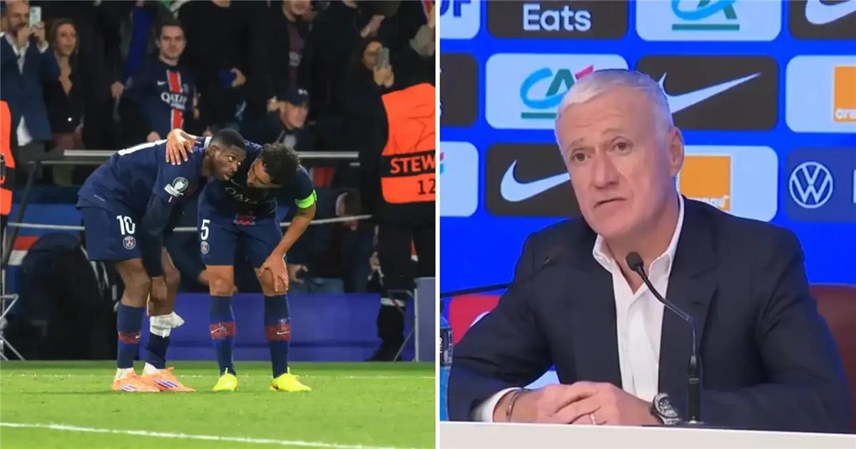 ديشامب يوجه رسالة خفية إلى الاتحاد الأوروبي بعد إصابة عثمان ديمبلي