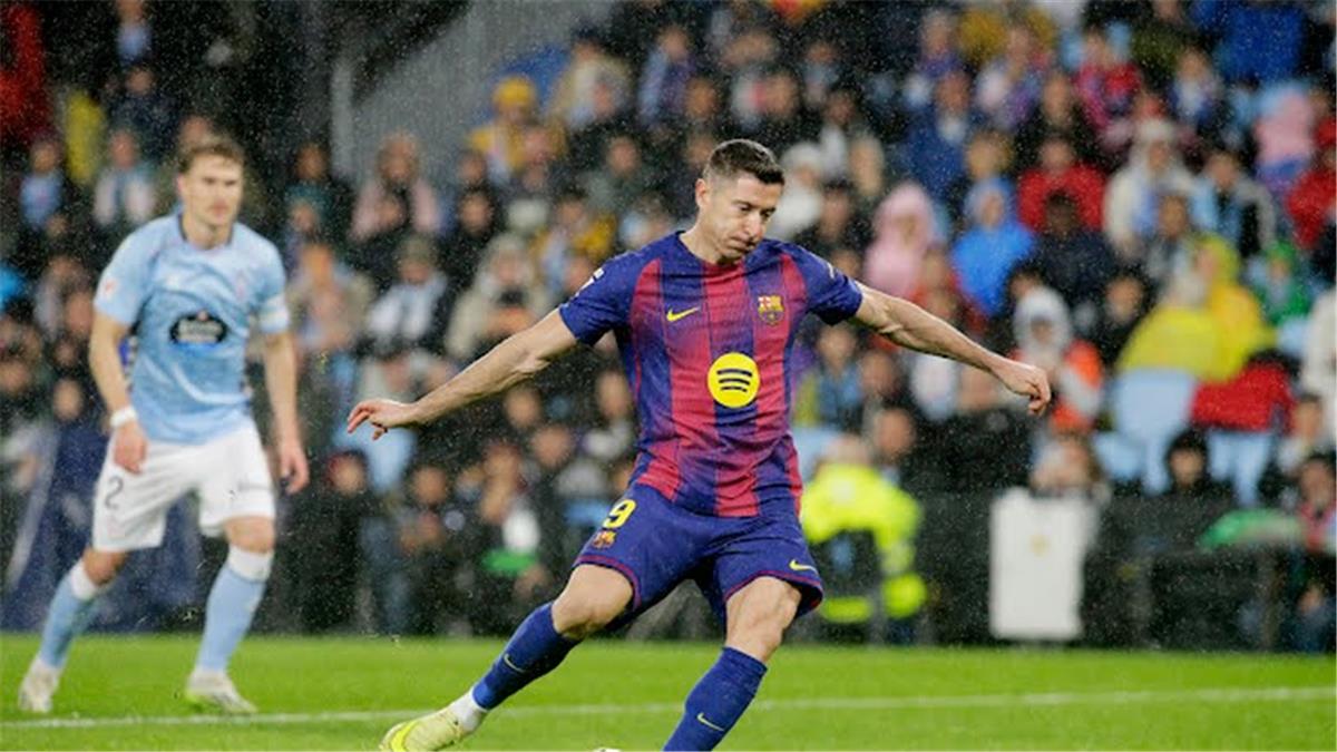 فيديو  | ليفاندوفسكي يسجل هدف برشلونة الأول.. وكاريرا يتعادل لـ سيلتا فيجو