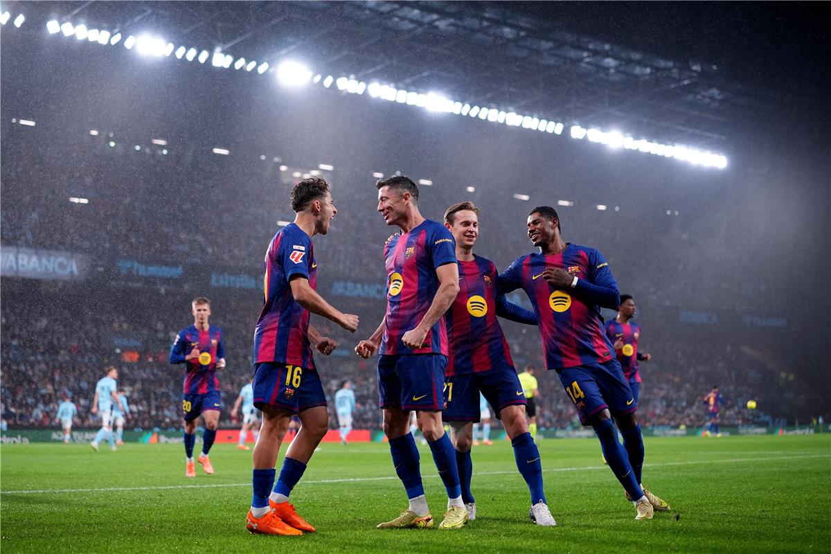 فيديو | ليفاندوفسكي يسجل هدف برشلونة الثاني أمام سيلتا فيجو.. وإيجليسياس يرد بصاروخية