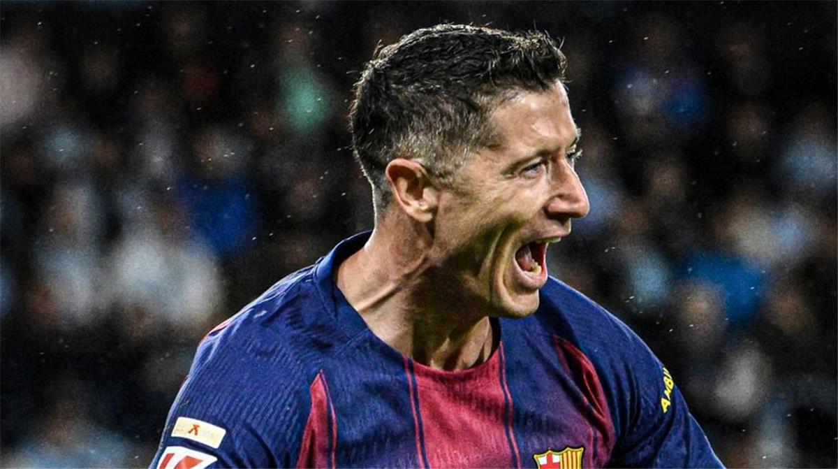 فيديو | هاتريك.. ليفاندوفسكي يسجل هدف برشلونة الرابع أمام سيلتا فيجو