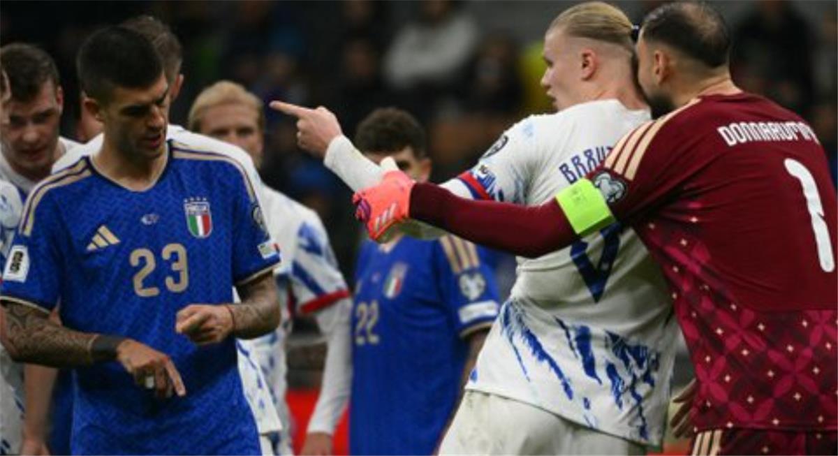 هالاند يكشف عن تصرف غير لائق من مدافع إيطاليا ورد فعله 