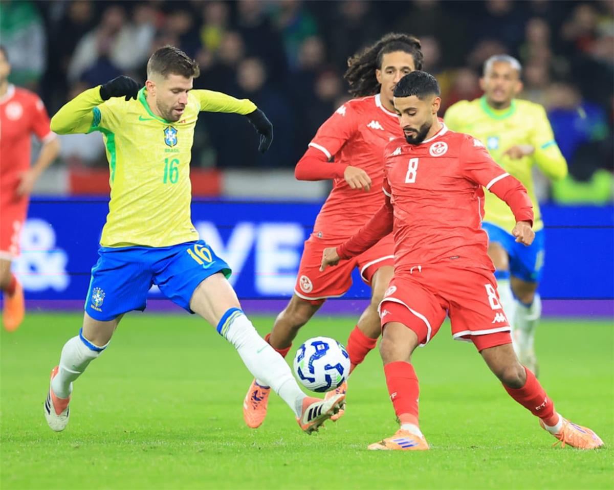 فيديو | التعادل الإيجابي يحسم نتيجة مباراة البرازيل وتونس الودية