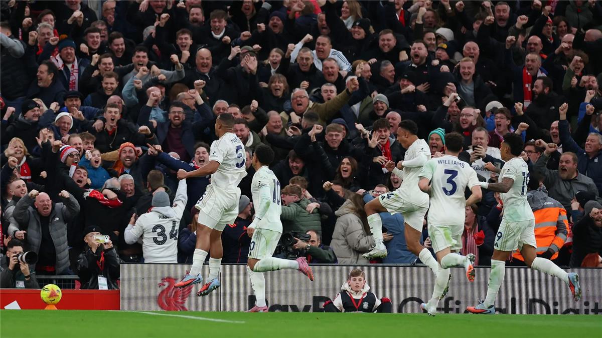 فيديو | موريلو يسجل هدف نوتينجهام الأول أمام ليفربول