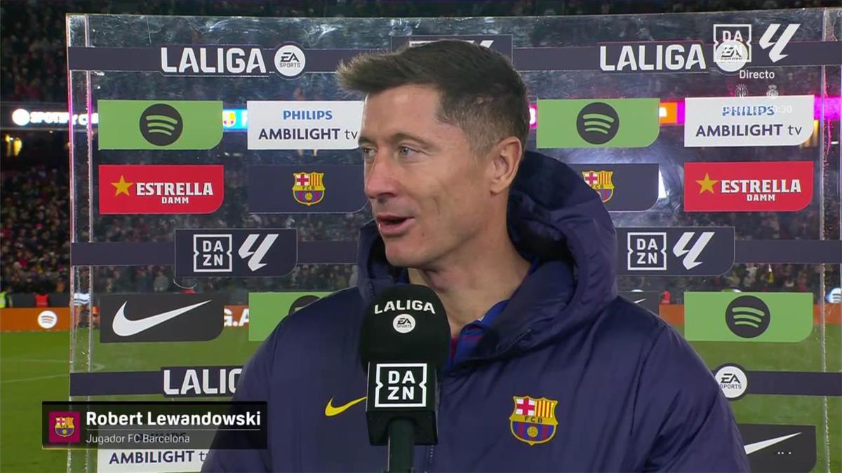 ليفاندوفسكي بعد رباعية بلباو: برشلونة أقوى في الكامب نو.. واللعب هنا مختلف