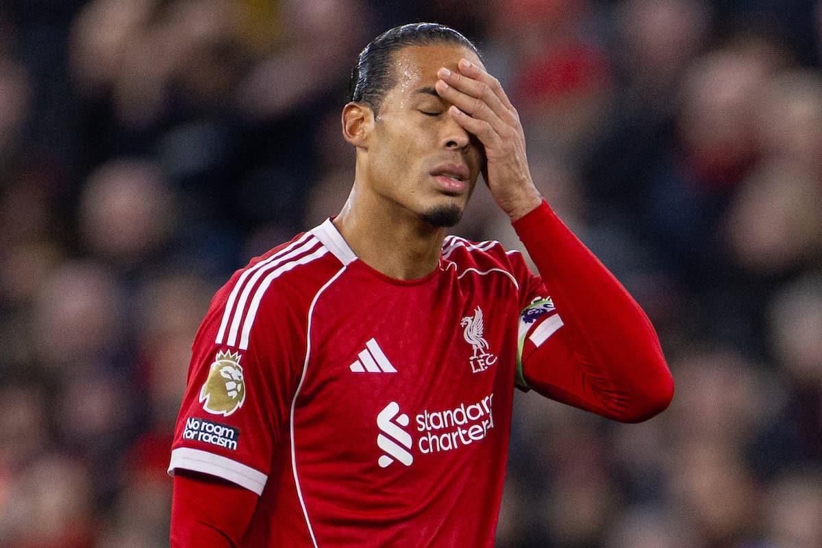 فان دايك بعد الهزيمة أمام نوتينجهام: علينا النظر في المرآة.. ولن أحكم على الجماهير