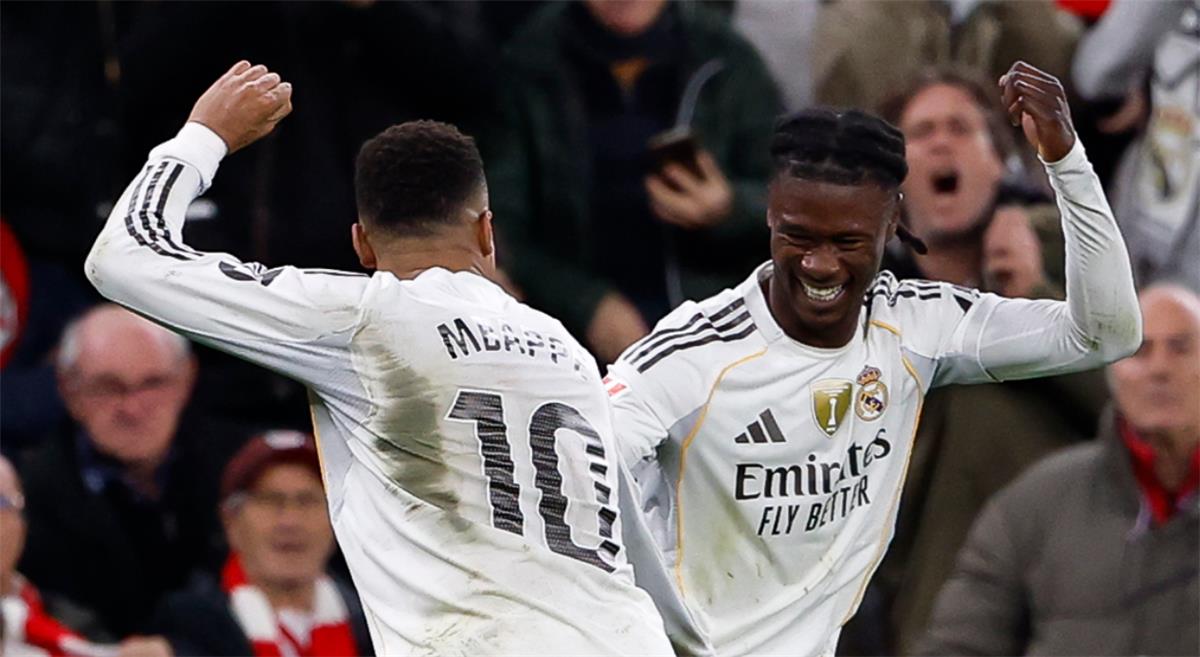 فيديو | كامافينجا يسجل هدف ريال مدريد الثاني أمام أتلتيك بلباو