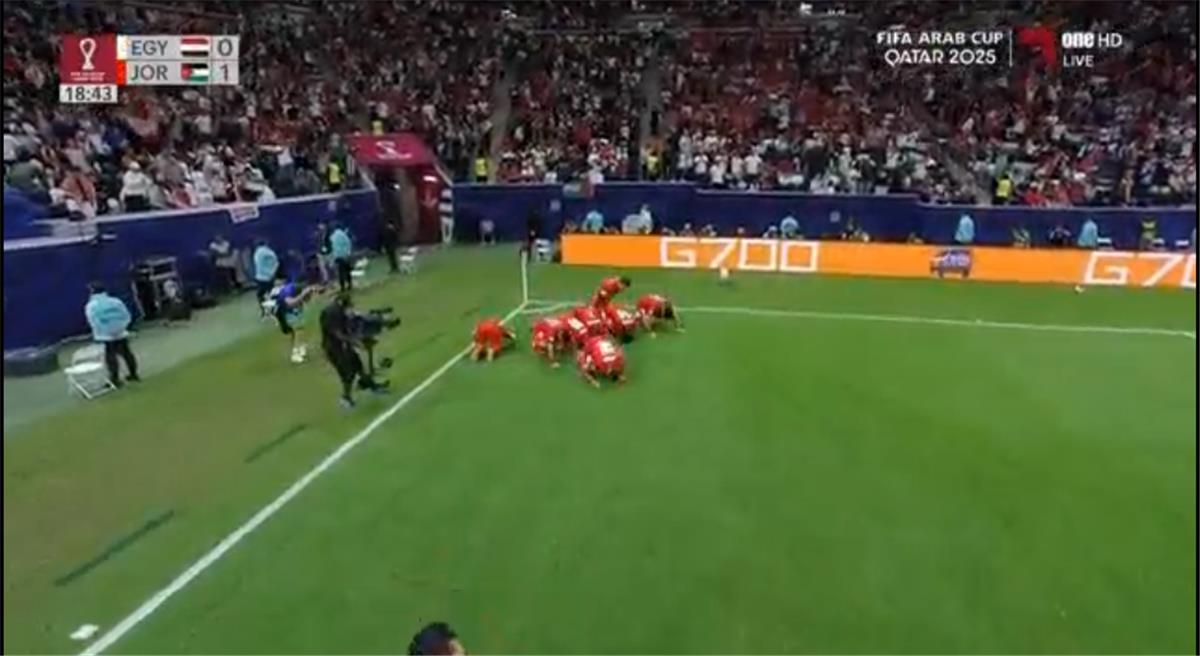 فيديو | الأردن يسجل الهدف الأول أمام مصر في كأس العرب