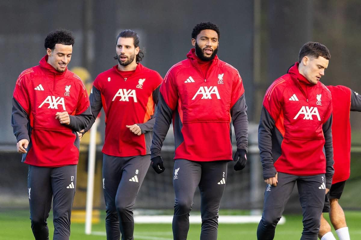 تشكيل ليفربول أمام إنتر ميلان في دوري أبطال أوروبا