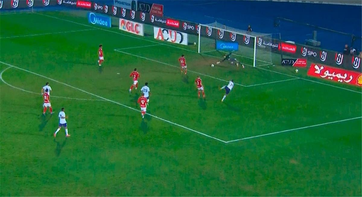 فيديو | مصطفى فوزي يسجل هدف المصرية للاتصالات الثاني أمام الأهلي