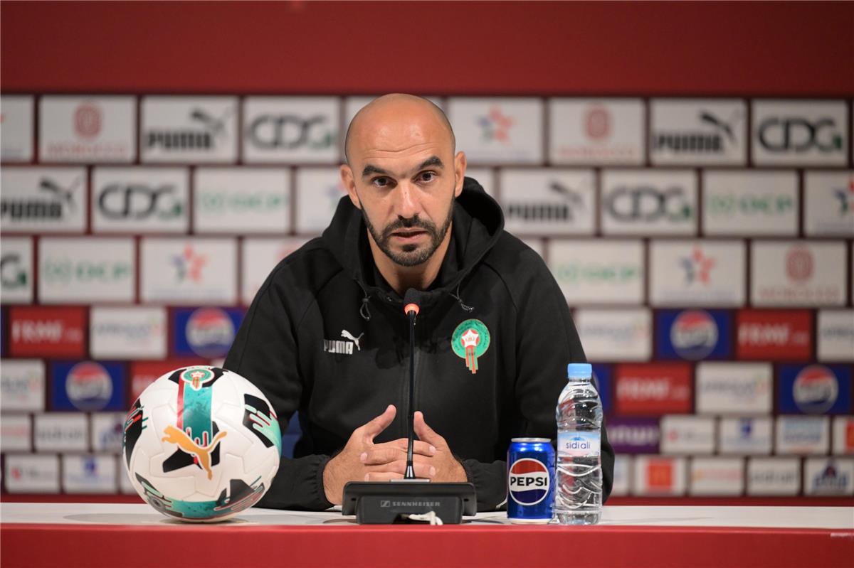 وليد الركراكي: المغرب كان محظوظًا أمام تنزانيا.. وعلينا تقديم أداء أفضل