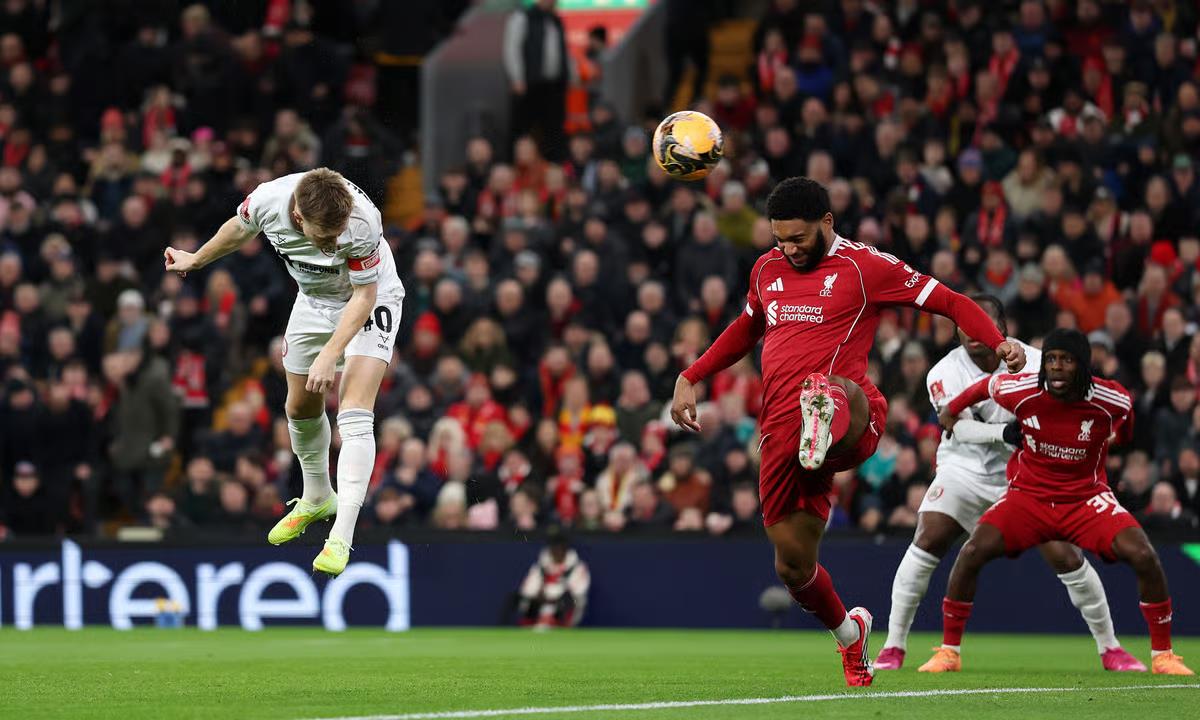 ليفربول يفوز على بارنسلي ويتأهل إلى دور الـ32 من كأس الاتحاد الإنجليزي