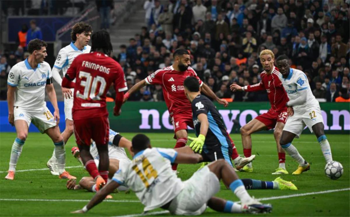 تقييم محمد صلاح في مباراة ليفربول ومارسيليا بدوري أبطال أوروبا