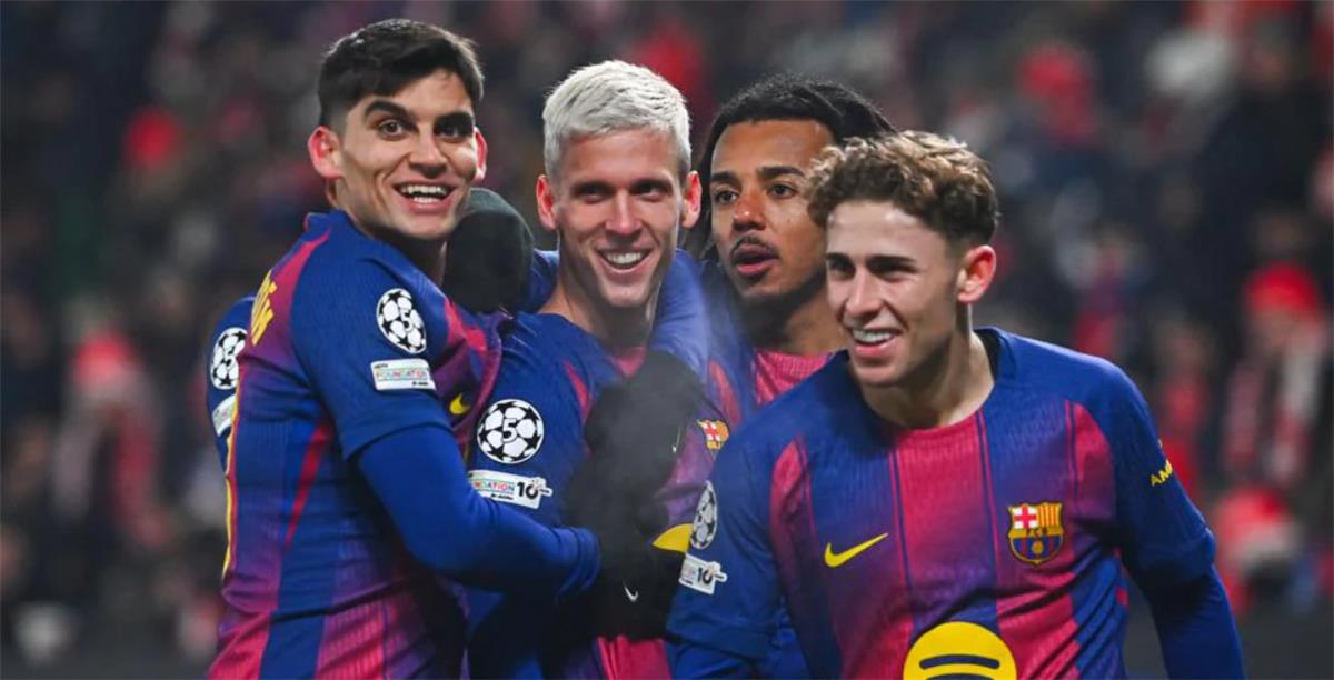 رجل مباراة برشلونة وسلافيا براج في دوري أبطال أوروبا