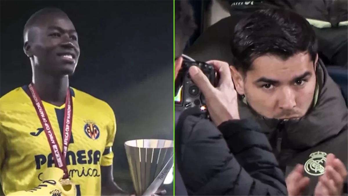 فيديو | لحظة سينمائية.. تكريم بابي جاي بعد تتويجه بكأس أمم إفريقيا والكاميرا تلاحق إبراهيم دياز