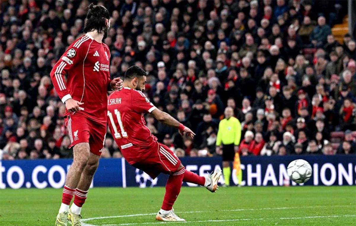 فيديو | محمد صلاح يسجل وليفربول يكتسح قره باج بسداسية في دوري أبطال أوروبا