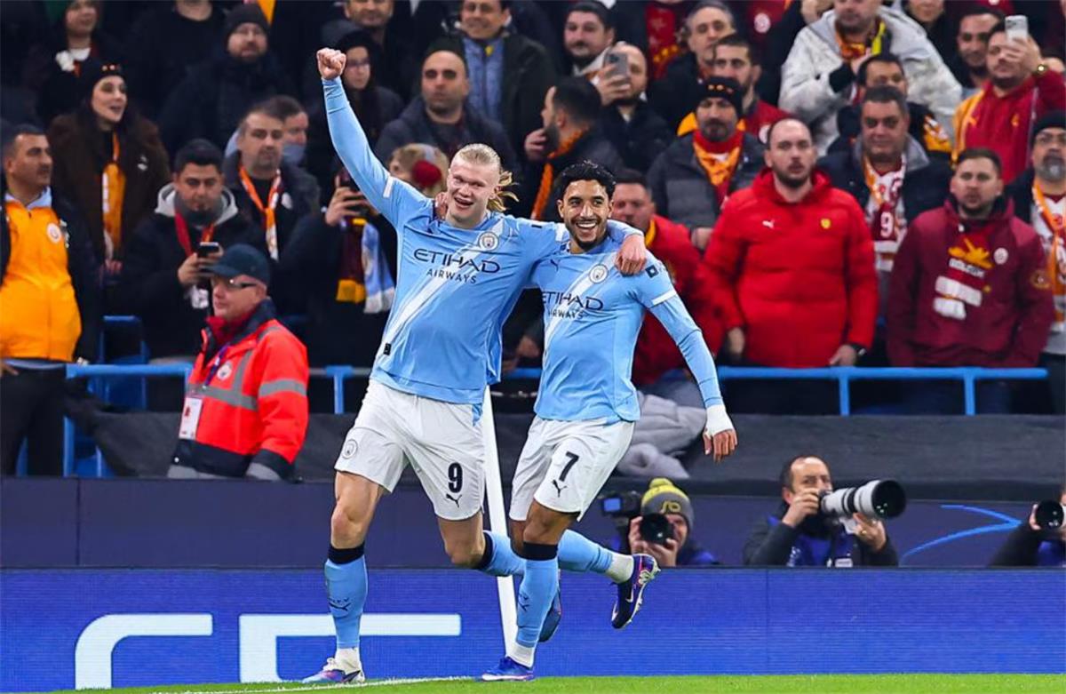 مانشستر سيتي يهزم جالطة سراي بثنائية ويتأهل لدور الـ16 بدوري أبطال أوروبا