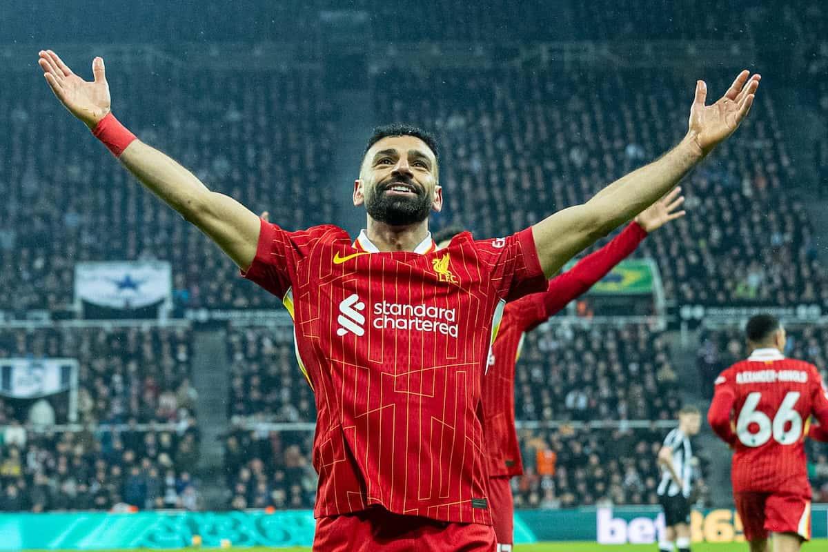 رقم تاريخي ينتظر محمد صلاح في مباراة ليفربول ونيوكاسل
