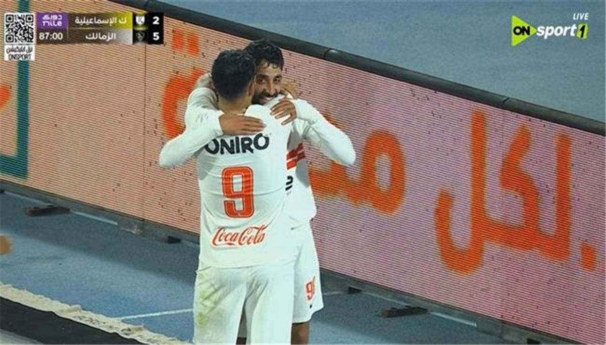 فيديو | عدي الدباغ يسجل هدف الزمالك الخامس أمام كهرباء الإسماعيلية