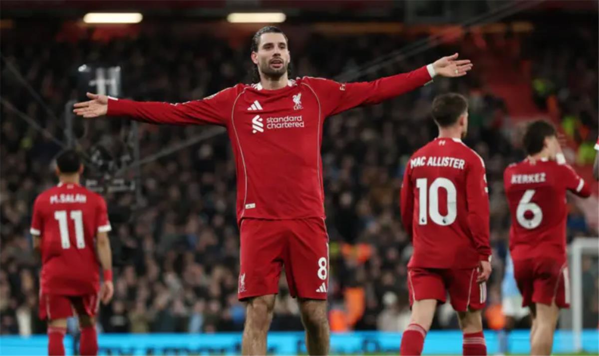 فيديو | ضربة حرة صاروخية.. سوبوسلاي يسجل هدف ليفربول الأول أمام مانشستر سيتي