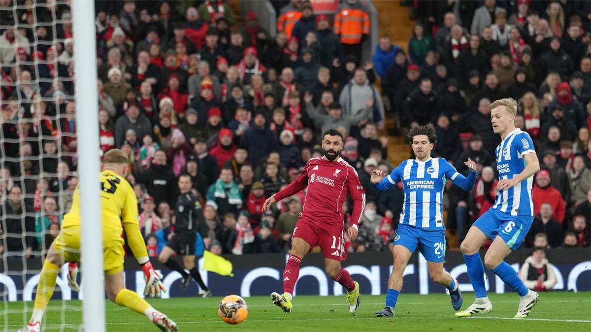 شبكة إنجليزية عن أداء محمد صلاح أمام برايتون: مباراة من الماضي