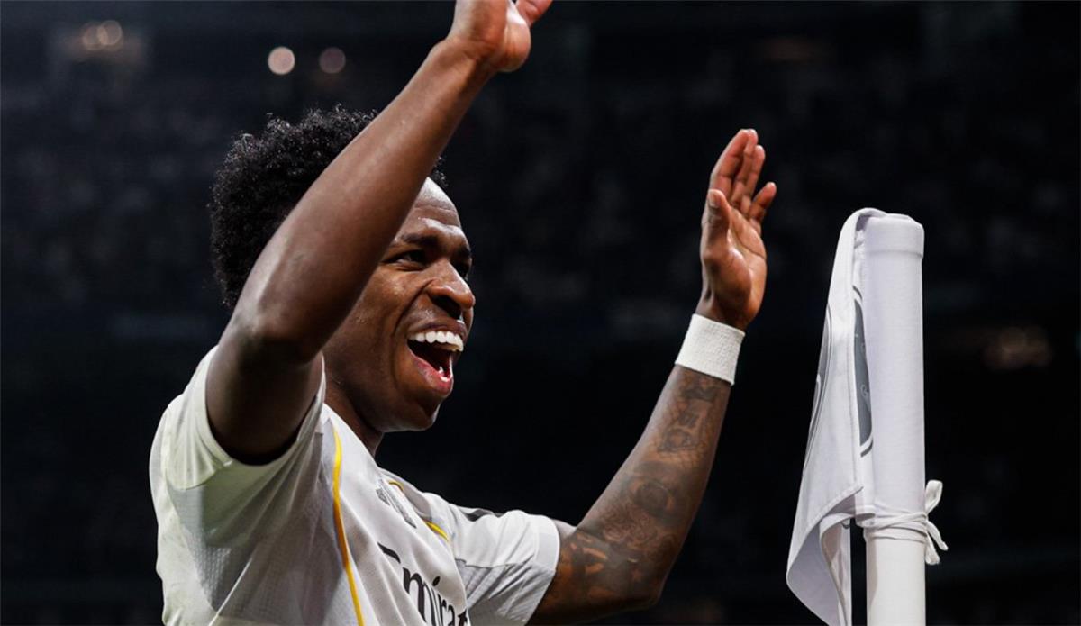 فيديو | ويرقص مجددًا.. فينيسيوس يسجل هدف ريال مدريد الثاني أمام بنفيكا