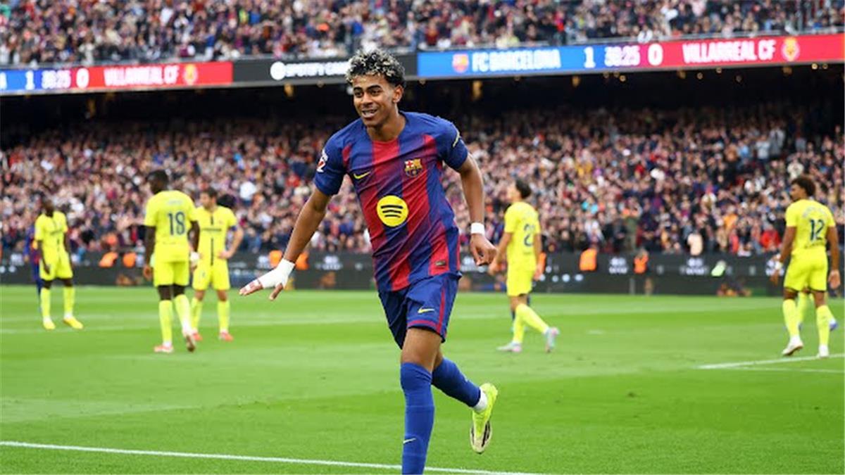 ترتيب هدافي الدوري الإسباني بعد ثنائية لامين يامال في مباراة برشلونة وفياريال