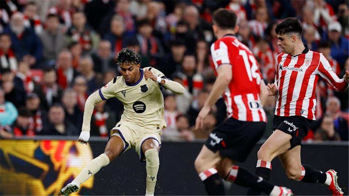 فيديو | بهدف لامين الخيالي.. برشلونة يتخطى أتلتيك بلباو في الدوري الإسباني