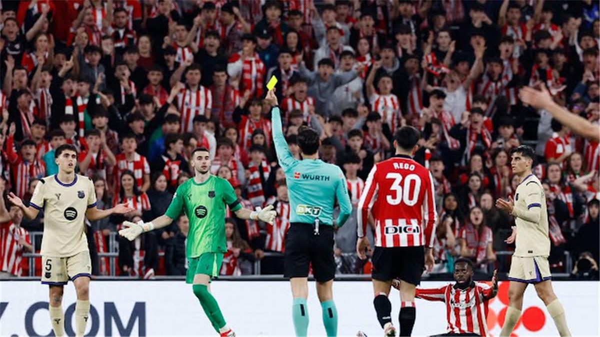 رجل مباراة برشلونة وأتلتيك بلباو في الدوري الإسباني