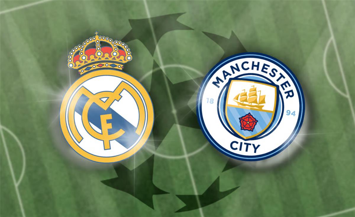 موعد والقناة الناقلة لمباراة ريال مدريد ومانشستر سيتي اليوم في دوري أبطال أوروبا.. والمعلق