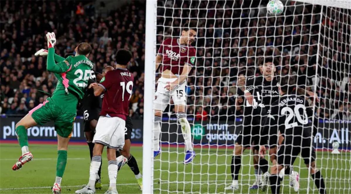 مافروبانوس يسجل هدف تعادل وست هام أمام مانشستر سيتي