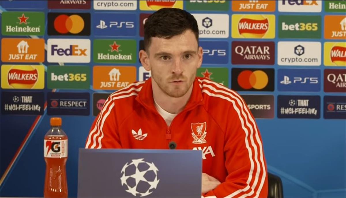 روبرتسون قبل لقاء جالطة سراي: لا يمكننا الاستسلام أمام نتائجنا المتواضعة.. ونواجه ضغطًا شديدًا في ليفربول