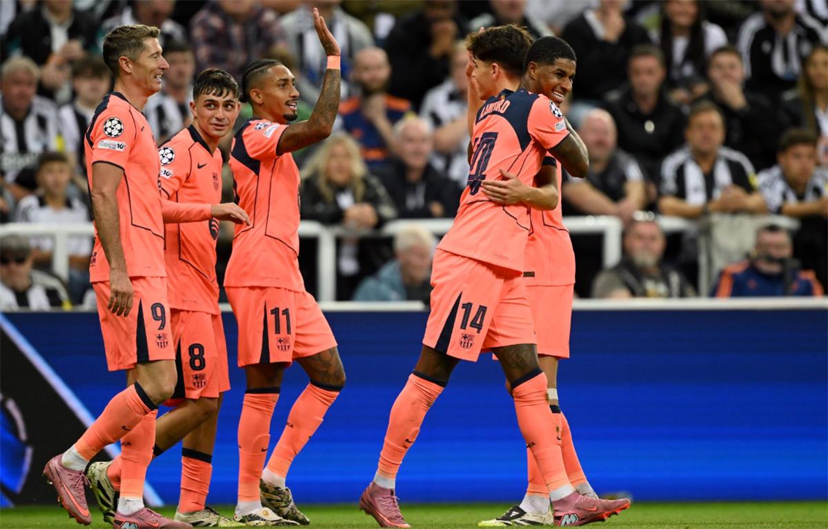 تشكيل برشلونة أمام نيوكاسل في دوري أبطال أوروبا