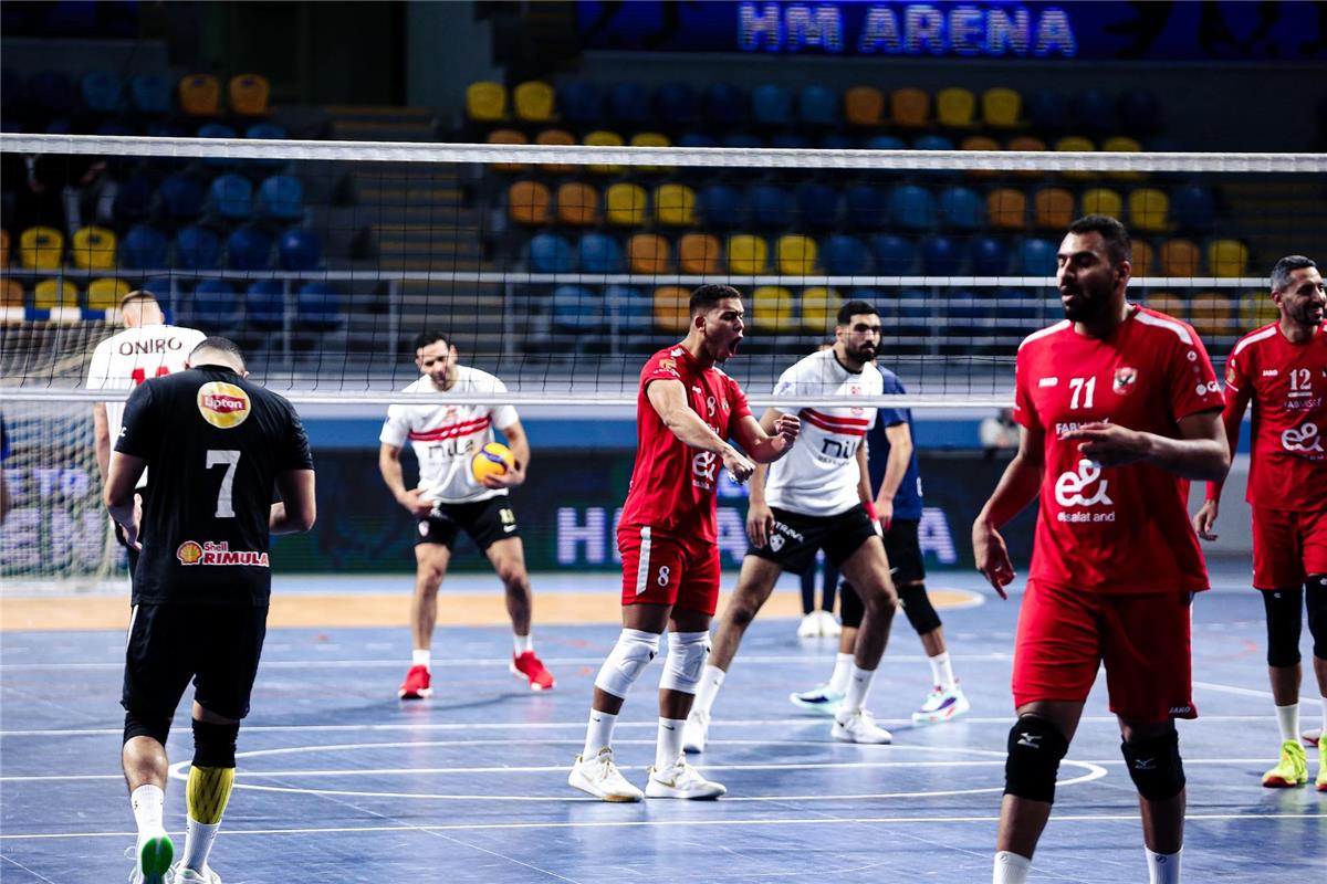 الأهلي يفوز على الزمالك ويحقق لقب دوري السوبر للكرة الطائرة