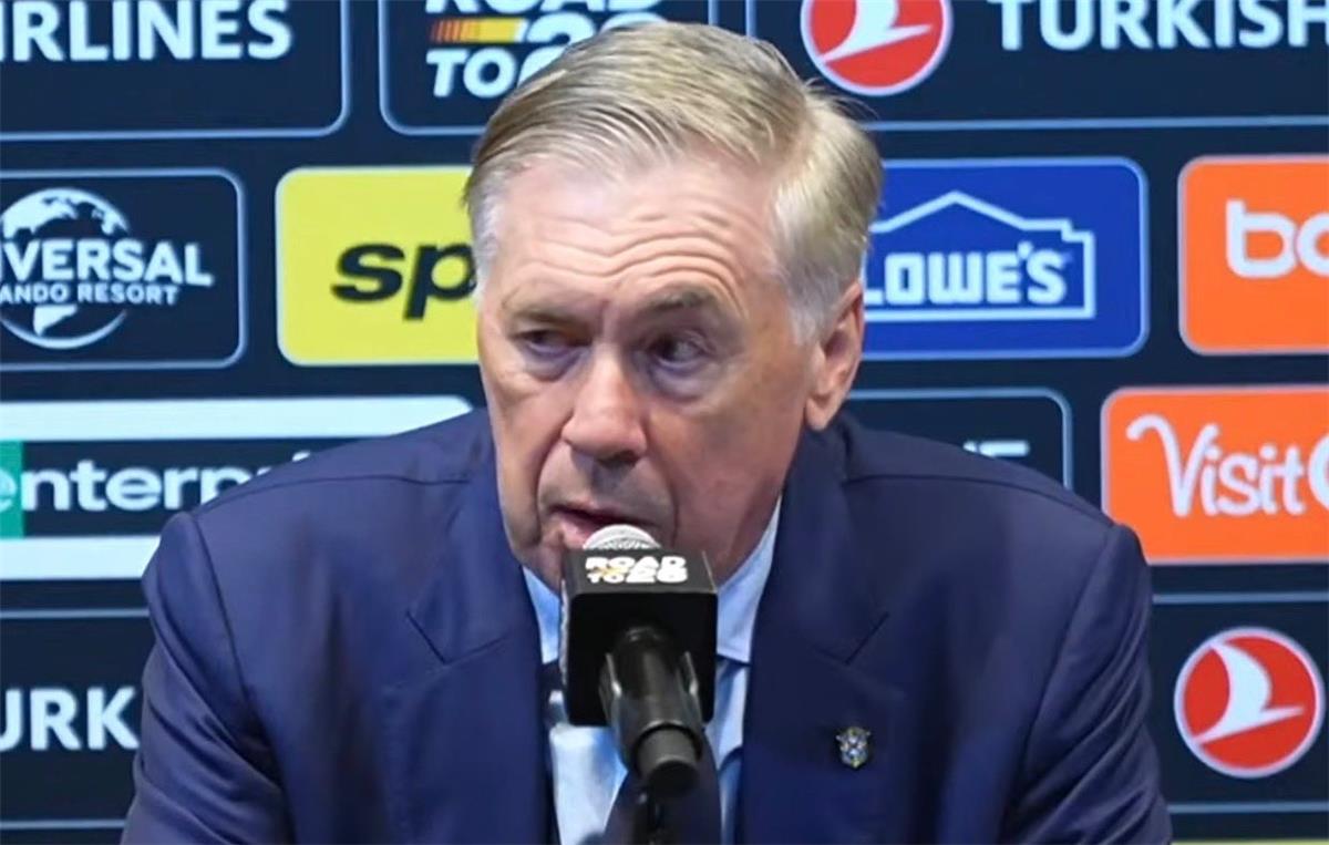 أنشيلوتي يعلق على هتافات جماهير البرازيل لـ نيمار أمام فرنسا