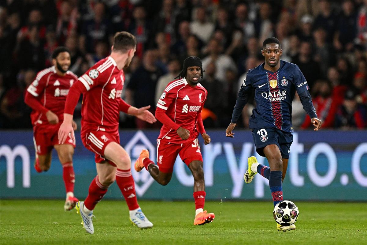 أوبتا يتوقع الفائز من مباراة ليفربول وباريس سان جيرمان في إياب دوري أبطال أوروبا