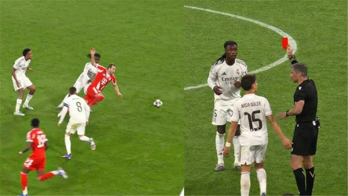 ردود فعل متضاربة من الصحف العالمية على قرار طرد كامافينجا أمام بايرن ميونخ