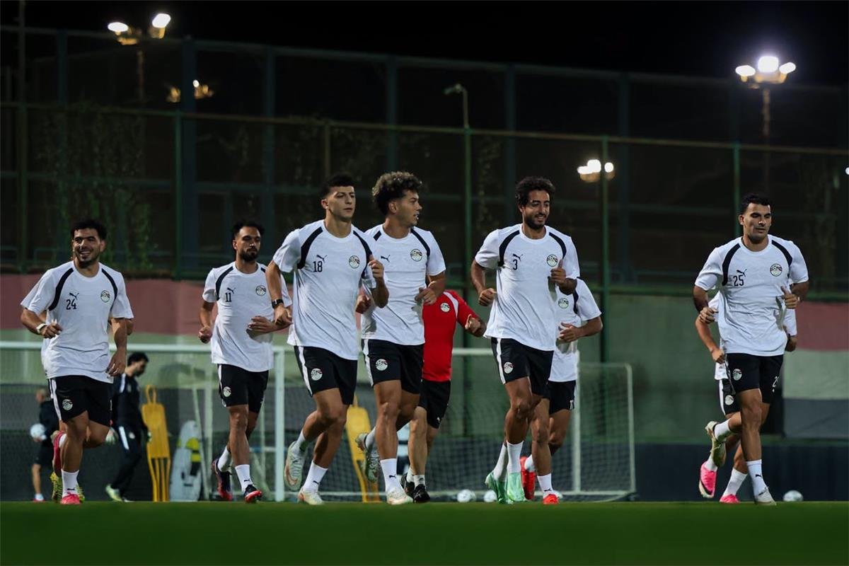 مران منتخب مصر | جمل فنية وتقسيمة استعدادًا لمواجهة أنجولا في تصفيات أمم إفريقيا