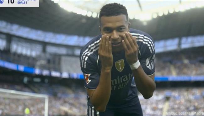 هدف مبابي في مرمي ريال سوسيداد بالدوري الاسباني