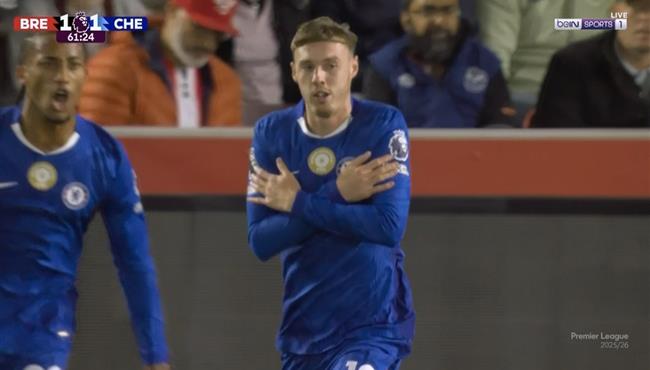 هدف بالمر في مرمي برينتفورد بالدوري الانجليزي