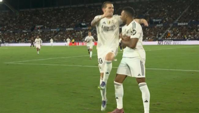 هدف مبابي الثاني في مرمي ليفانتي بالدوري الاسباني