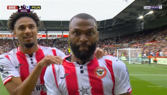 هدف برينتفورد في مرمي مانشستر يونايتد بالدوري الانجليزي