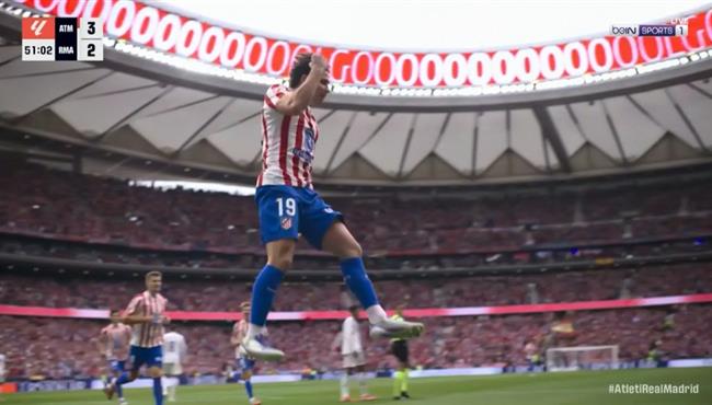 هدف جوليان الفاريز الاول في مرمي ريال مدريد بالدوري الاسباني